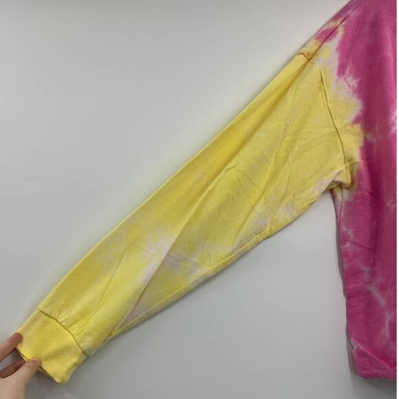 No Boundaries Juniors Hustle Multicolor Tie Die Pullover Shirt Sweatshirt NEW - Picture 5 of 11